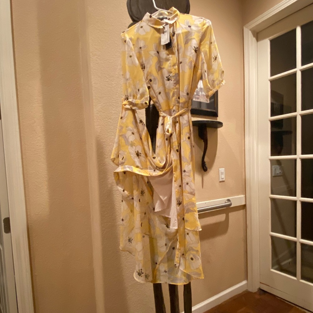 Banana Republic Yellow Floral Dress